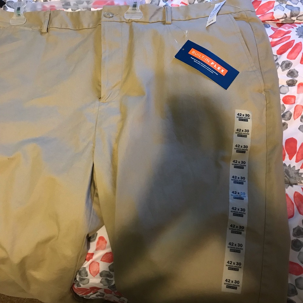 Ultimate Athletic (Built in Flex) Khaki Pants
